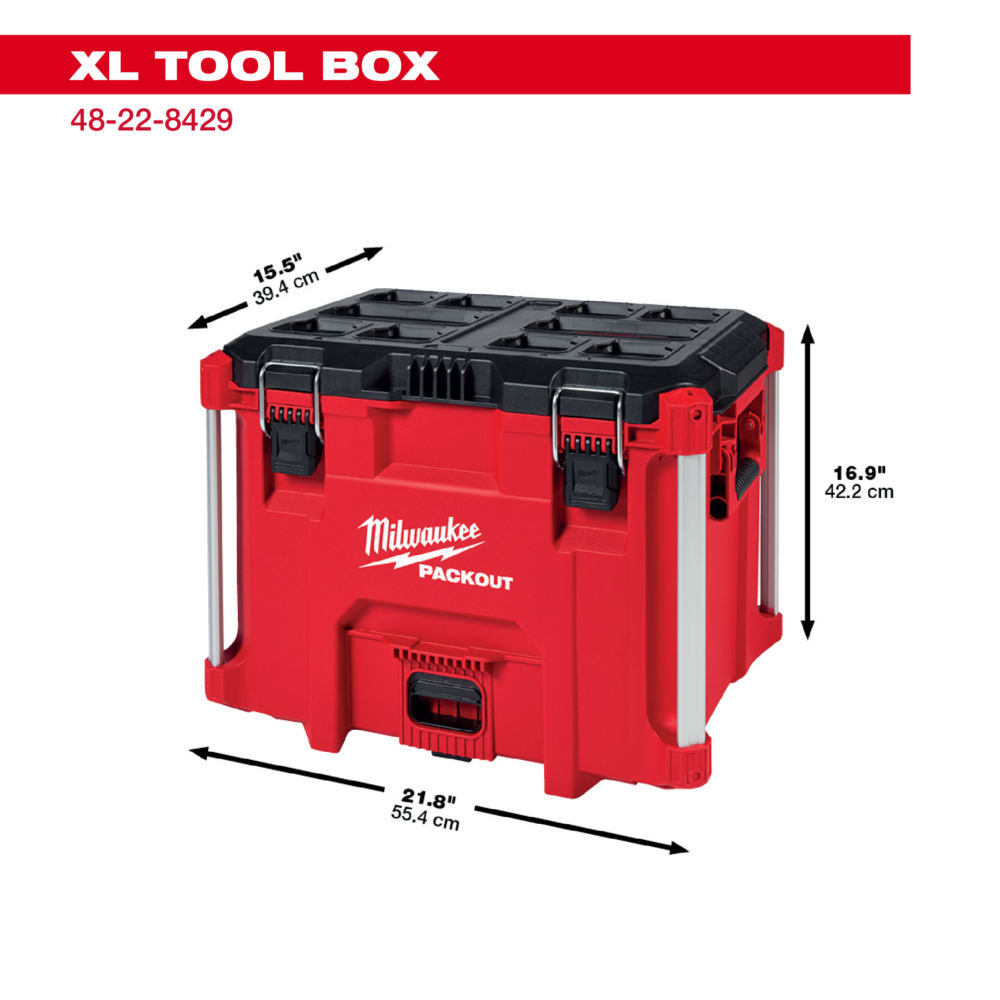 【Milwaukee 美沃奇】48-22-8429 配套工具箱高XL 工具箱 收納箱-細節圖6