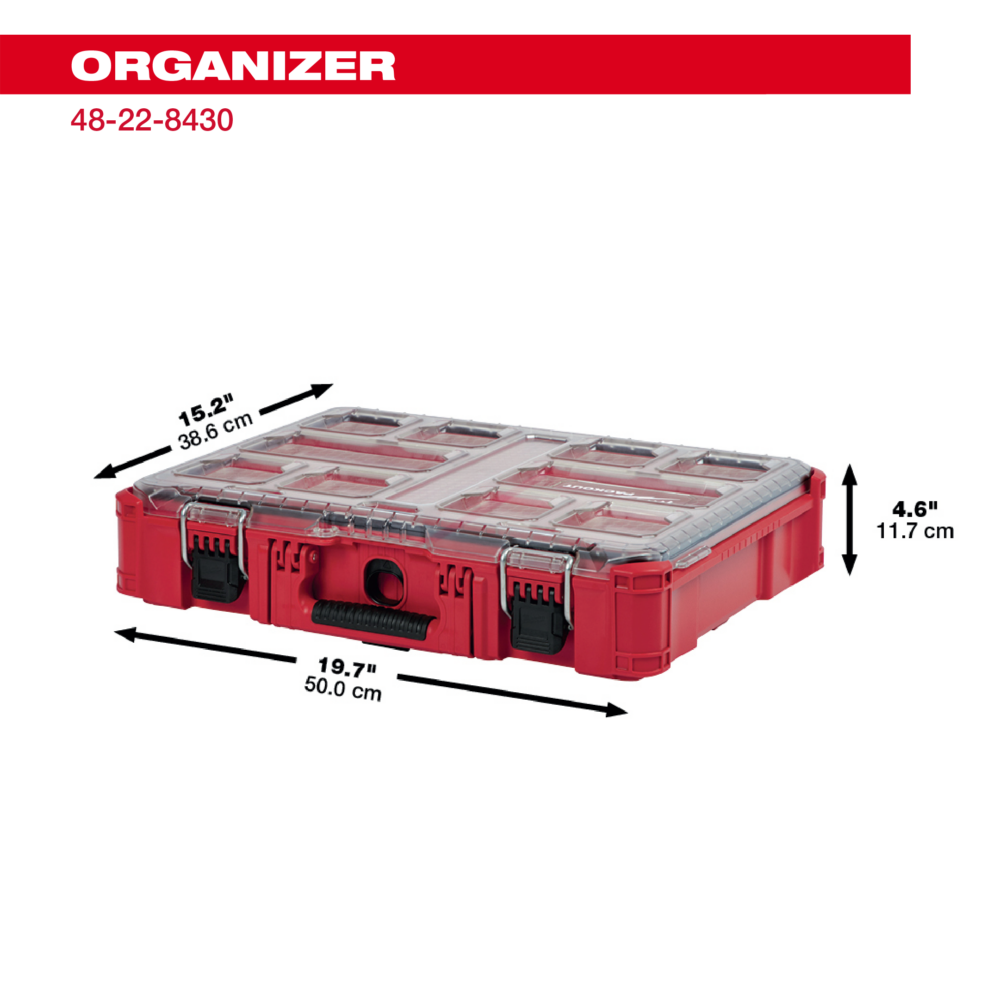 【Milwaukee 美沃奇】48-22-8430 配套智能收納箱 工具箱 置物盒-細節圖2