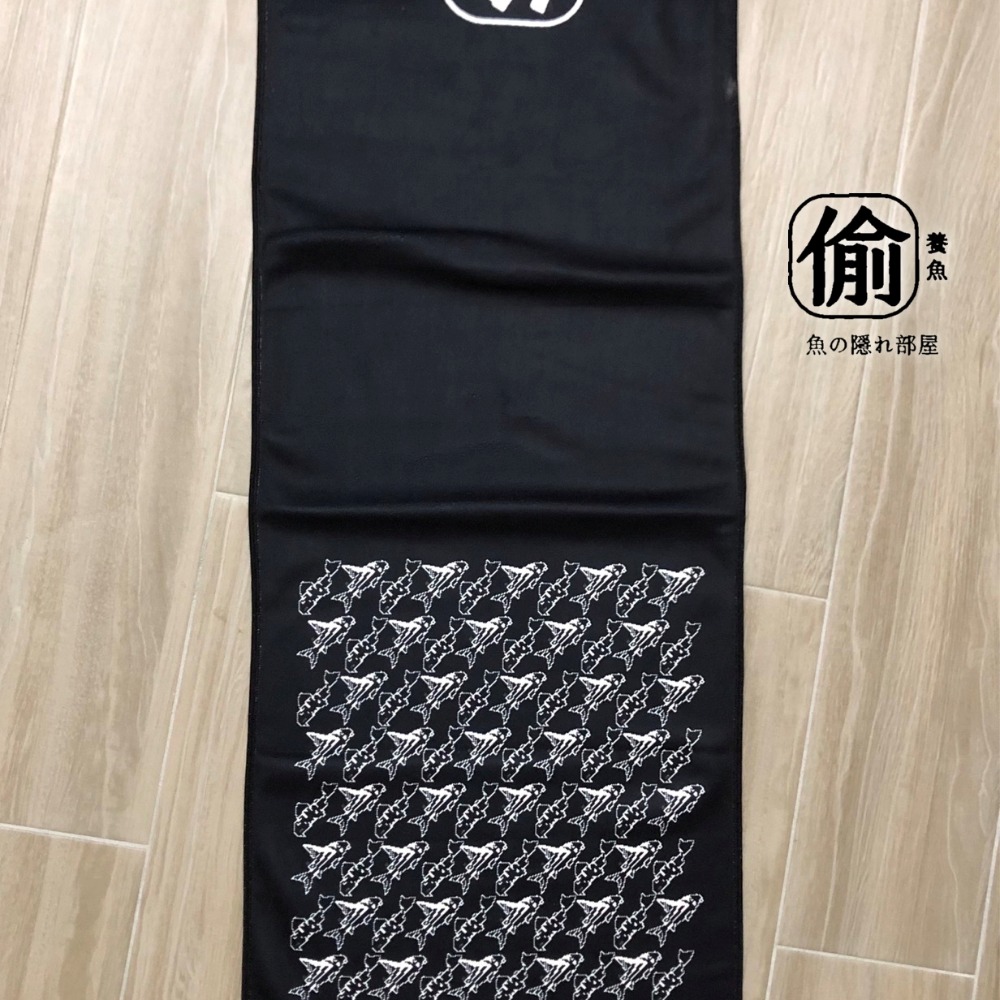知名樂團鼓手指定愛用款 偷養魚運動毛巾-細節圖4