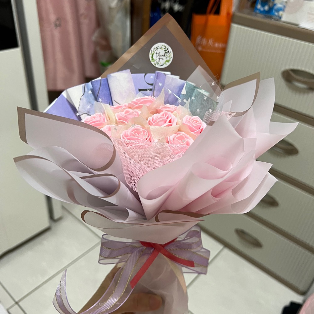 乾燥花&香皂花束-細節圖4