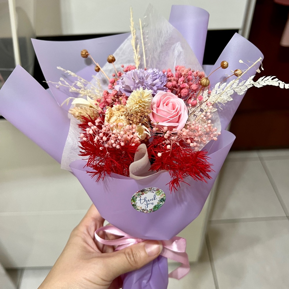 乾燥花&香皂花束-細節圖5