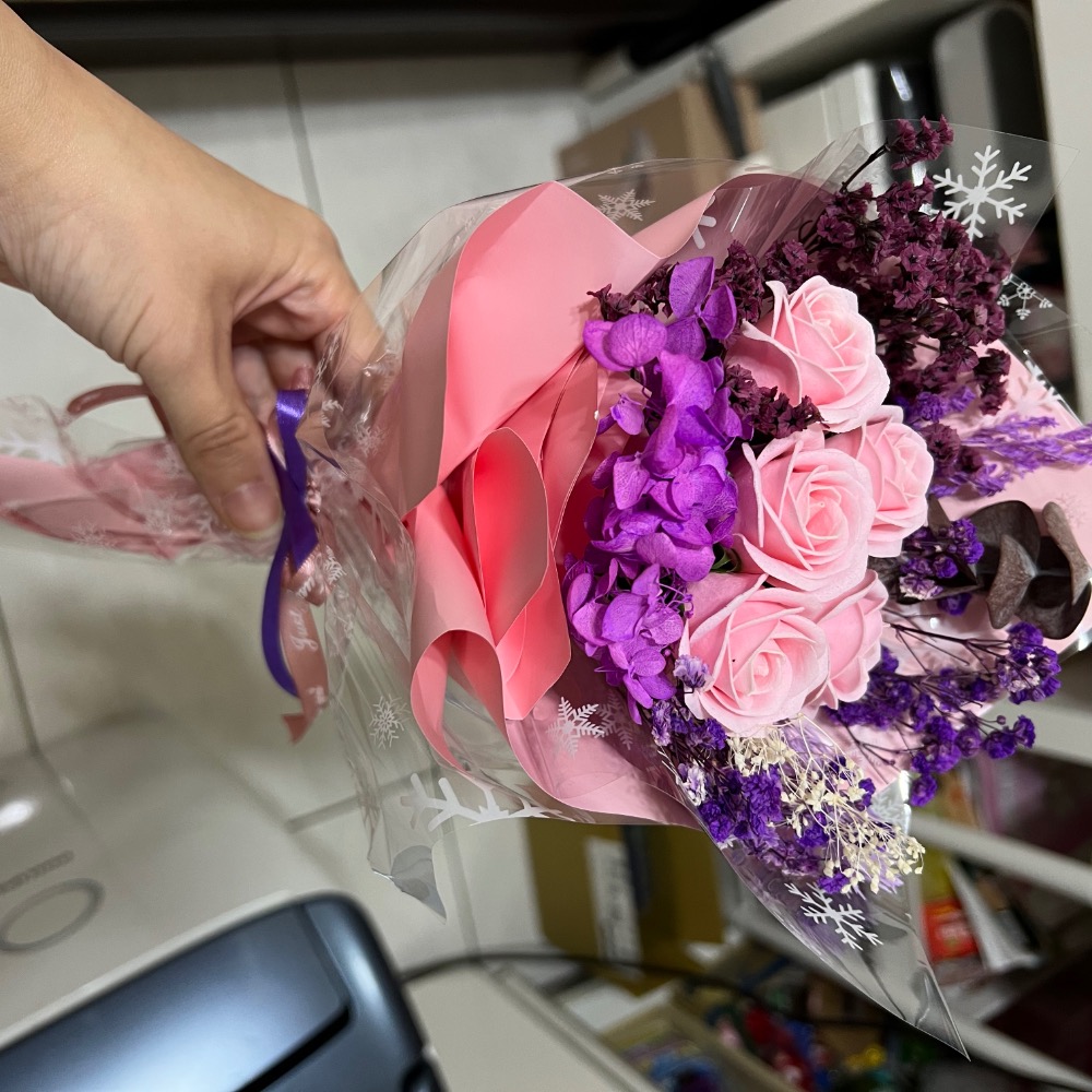 乾燥花&香皂花束-細節圖6