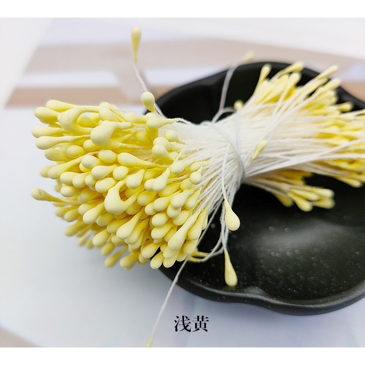 531禮物網💖花蕊/一束350根 花芯 啞光花蕊 火柴頭花蕊 絨花花蕊 絲襪花 玫瑰花芯 紙花材料-規格圖4