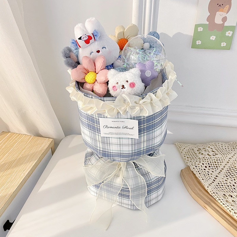 531禮物網💖兔兔花束 波波球花束 小香風花束 畢業花束 情人節禮物 畢業花束 娃娃花束 生日 畢業禮物-規格圖8