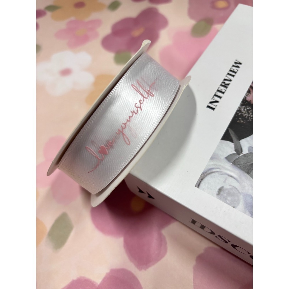 531禮物網💖【捲】愛自己緞帶🎀包裝緞帶 鮮花緞帶 蝴蝶結 織帶 英文緞帶 禮物緞帶 印刷緞帶 生日緞帶-規格圖7
