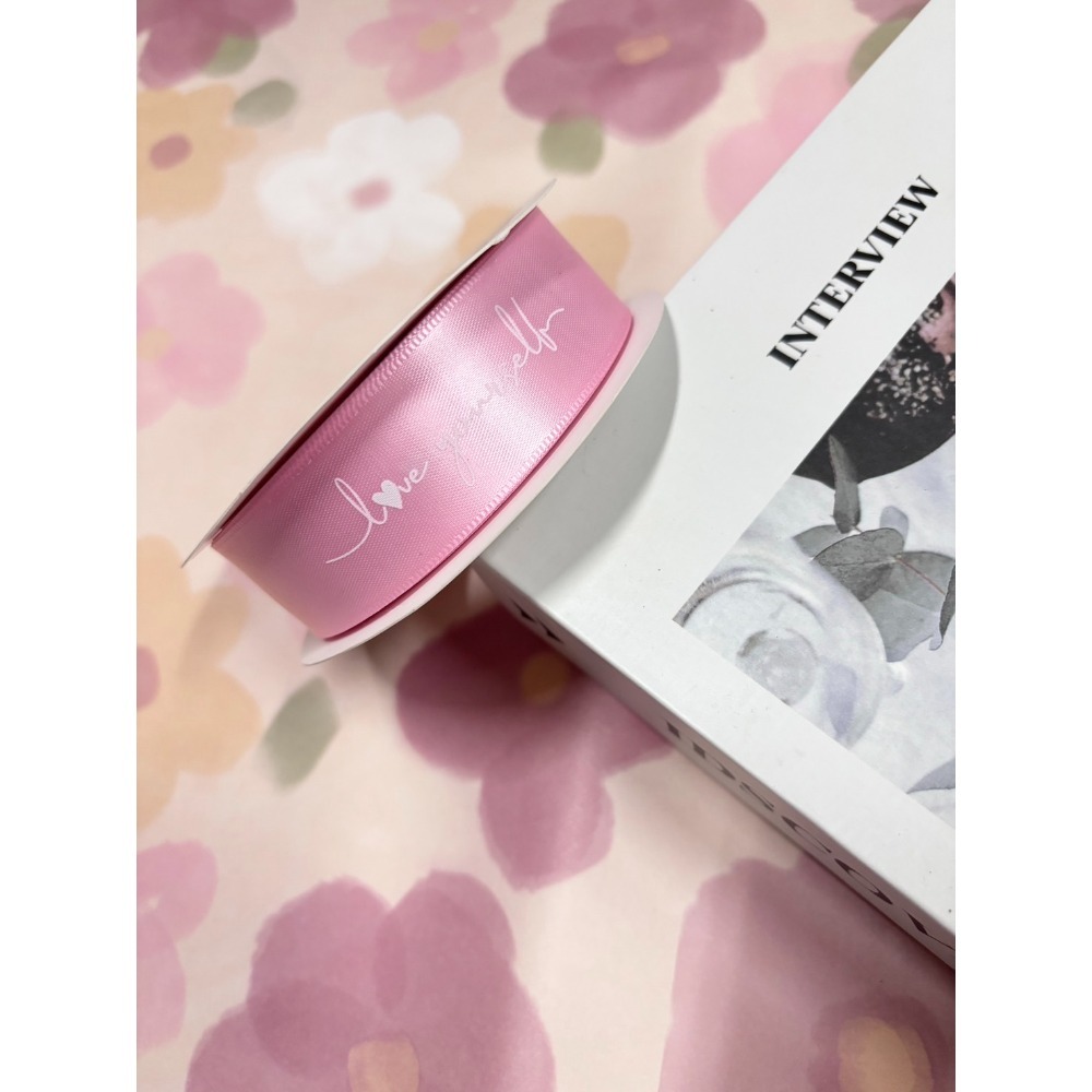 531禮物網💖【捲】愛自己緞帶🎀包裝緞帶 鮮花緞帶 蝴蝶結 織帶 英文緞帶 禮物緞帶 印刷緞帶 生日緞帶-規格圖7