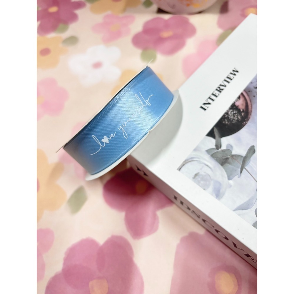 531禮物網💖【捲】愛自己緞帶🎀包裝緞帶 鮮花緞帶 蝴蝶結 織帶 英文緞帶 禮物緞帶 印刷緞帶 生日緞帶-規格圖7