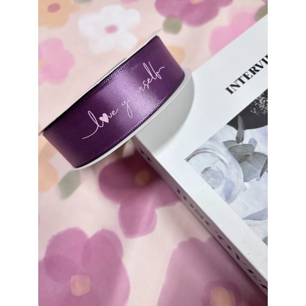 531禮物網💖【捲】愛自己緞帶🎀包裝緞帶 鮮花緞帶 蝴蝶結 織帶 英文緞帶 禮物緞帶 印刷緞帶 生日緞帶-規格圖7