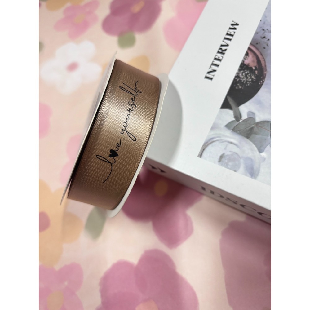 531禮物網💖【捲】愛自己緞帶🎀包裝緞帶 鮮花緞帶 蝴蝶結 織帶 英文緞帶 禮物緞帶 印刷緞帶 生日緞帶-規格圖7