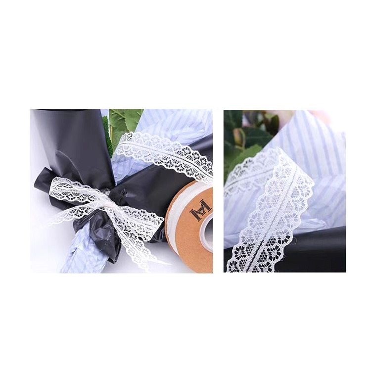 531禮物網💖【捲】3CM蕾絲花邊絲帶 新娘捧花 捧花緞帶 不凋花捧花 結婚胸花 禮物包裝手作緞帶 緞帶-細節圖4