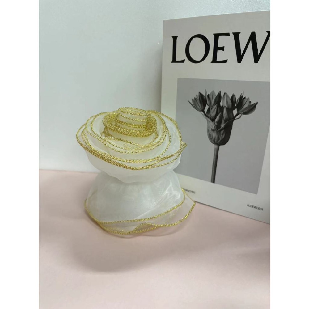 12*200泡芙圍邊紗13白金(無珍珠)