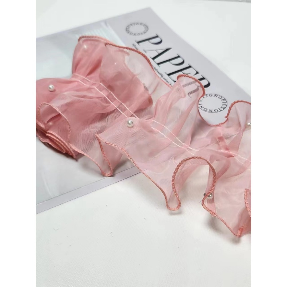 531禮物網💖泡芙圍邊紗 小香風花束包裝材料 母親節鮮花包裝材料 DIY永生花束圍邊帶 情人節花束裝飾緞帶-規格圖6