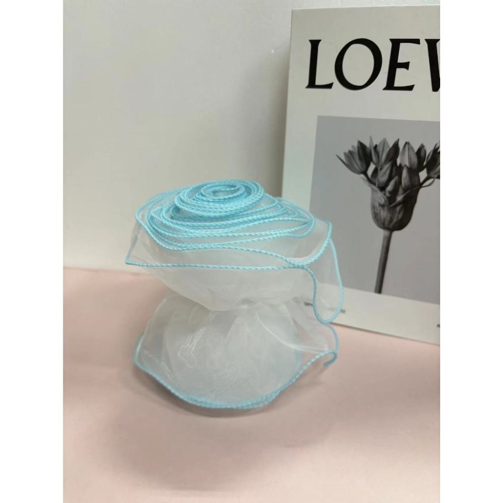 531禮物網💖泡芙圍邊紗 小香風花束包裝材料 母親節鮮花包裝材料 DIY永生花束圍邊帶 情人節花束裝飾緞帶-規格圖6