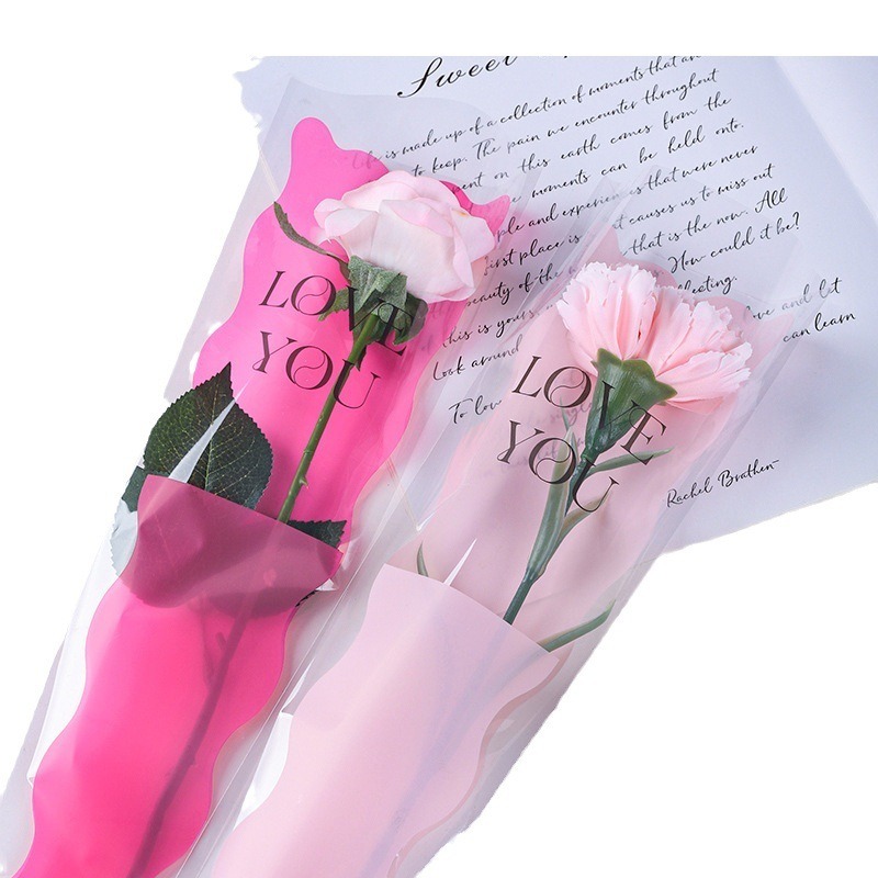 531禮物網💖【整包】魚美人單支袋 包裝紙 花材 花束包裝紙 鮮花包裝單支袋 透明袋 單支袋 花束包裝-細節圖2