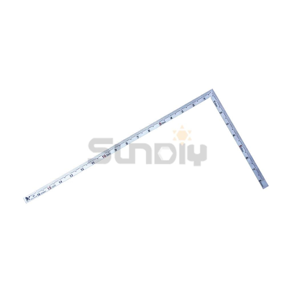 (燦光五金)木工角尺/直角尺/角度尺/拐尺/L型角度尺/90度曲尺 馬牌 窄板.深刻*霧面(紅袋)SC-01-002A-細節圖2