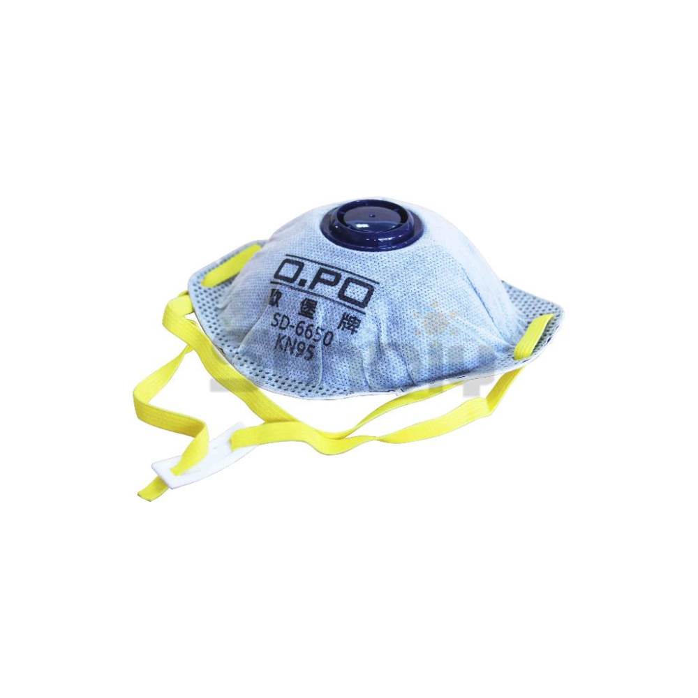 (燦光五金)活性碳口罩/碗型活性碳口罩/碗型N95口罩/黑色面罩.OPO歐堡牌 杯型+排氣 SD6650A 盒裝-細節圖4