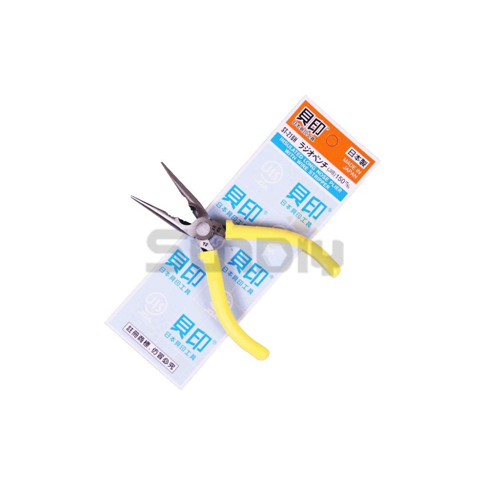 (燦光五金)貝印(日) 尖口鉗/尖嘴鉗/電工尖口鉗/電工鉗/手工具/配線/夾鉗切斷-6＂(ST-216H)(020105-細節圖2