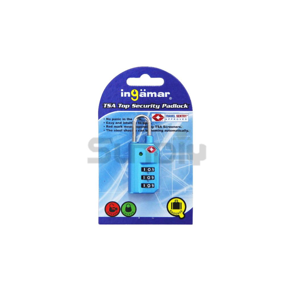 (燦光五金)自設號*海關鎖/機場鎖(紅綠顯示型)0768E TSA LOCK 黑&銀&粉紅&水藍4色-細節圖7