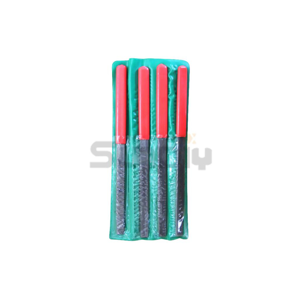 (燦光五金)鐵工銼刀/金屬用挫刀/金工剉刀/鉗工銼刀/修邊刀/研磨棒/銼刀/挫刀/剉刀/戳刀 平.7支組-細節圖3