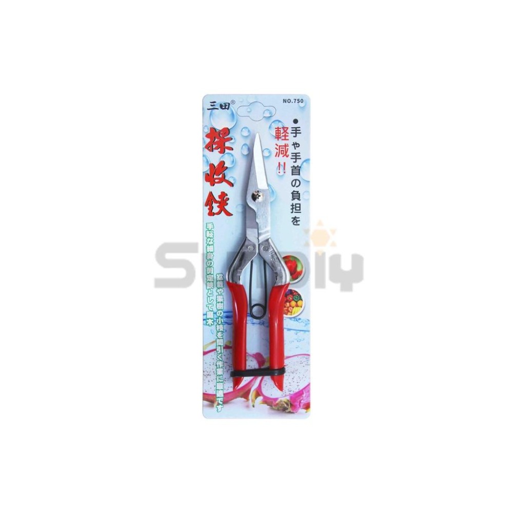 (花剪)三田 短刃火龍果剪/花剪/採果剪/新型省力/V型/95g/210mm(no.750)-細節圖4