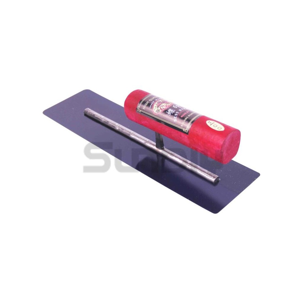 (推刀)蝶印 角推刀.A/鐵抹刀/鋼抹刀/水泥抹刀/推刀/鋼刀/泥做/批土/平整(1尺)-(寬9.5/窄8cm)橘盒-細節圖3