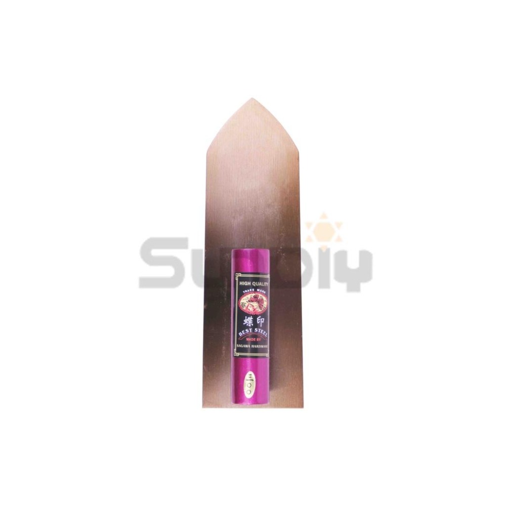 (抹刀)蝶印 尖鋼抹刀/水泥抹刀/推刀/鏝刀/鋼刀/泥做/批土/平整(左官鏝)-270/285/300/330mm-細節圖2