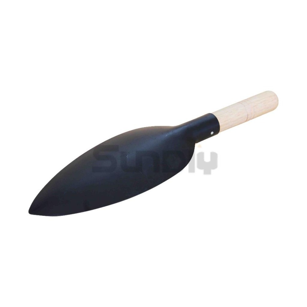 (花鏟)蘆筍也/蘆筍鏟/蘆筍挖/移植鏝/花鏟/園藝/多肉植物/尖鏟/丸尖/黑鋼.木柄-細節圖3