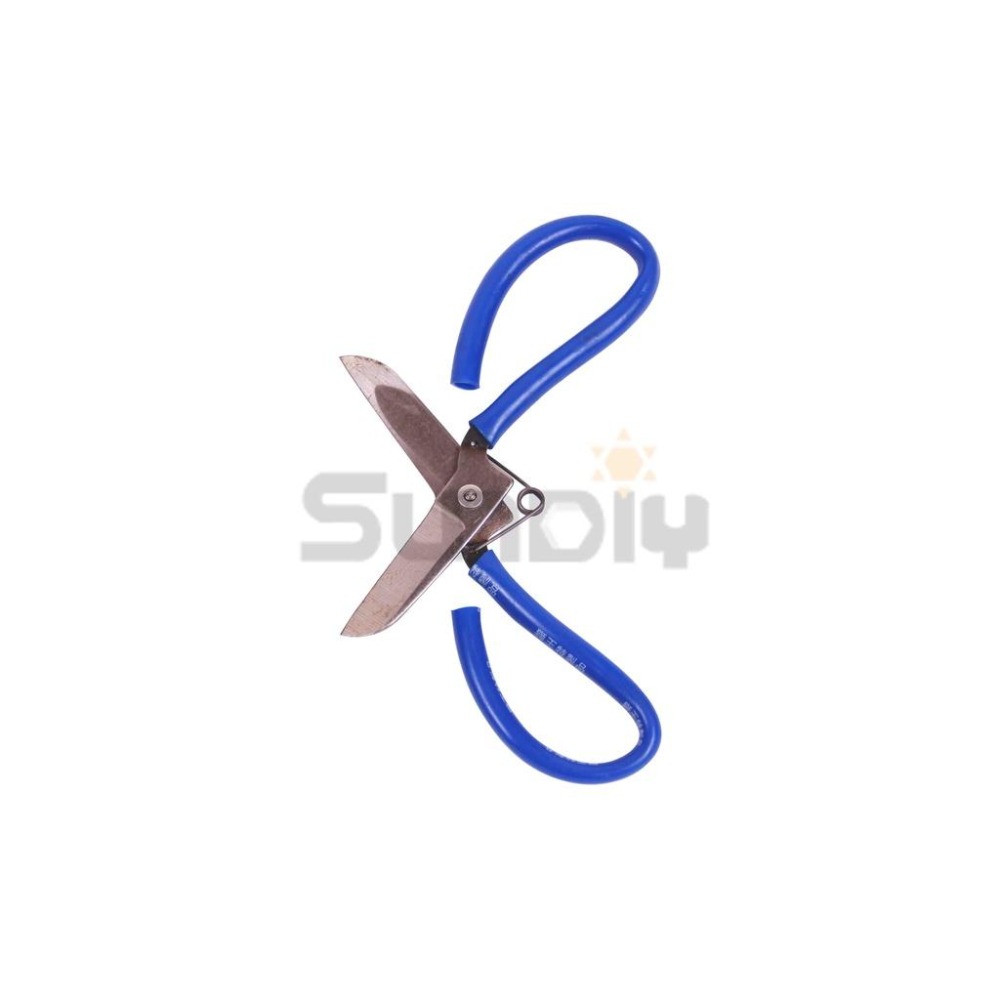 (手工具-剪)獅王 蒜頭剪/高碳鋼(A級)/包用剪/萬能剪/事務剪/剪刀/料理剪/家事剪/加工剪/裁縫剪-藍柄-細節圖2