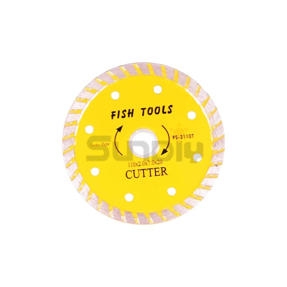 (手工具-鋸)FISH魚 斜紋鑽石乾鋸片/鑽石鋸片/切割片/鋸片/鉅片/切片/大理石鋸片/水泥鋸片-細節圖2