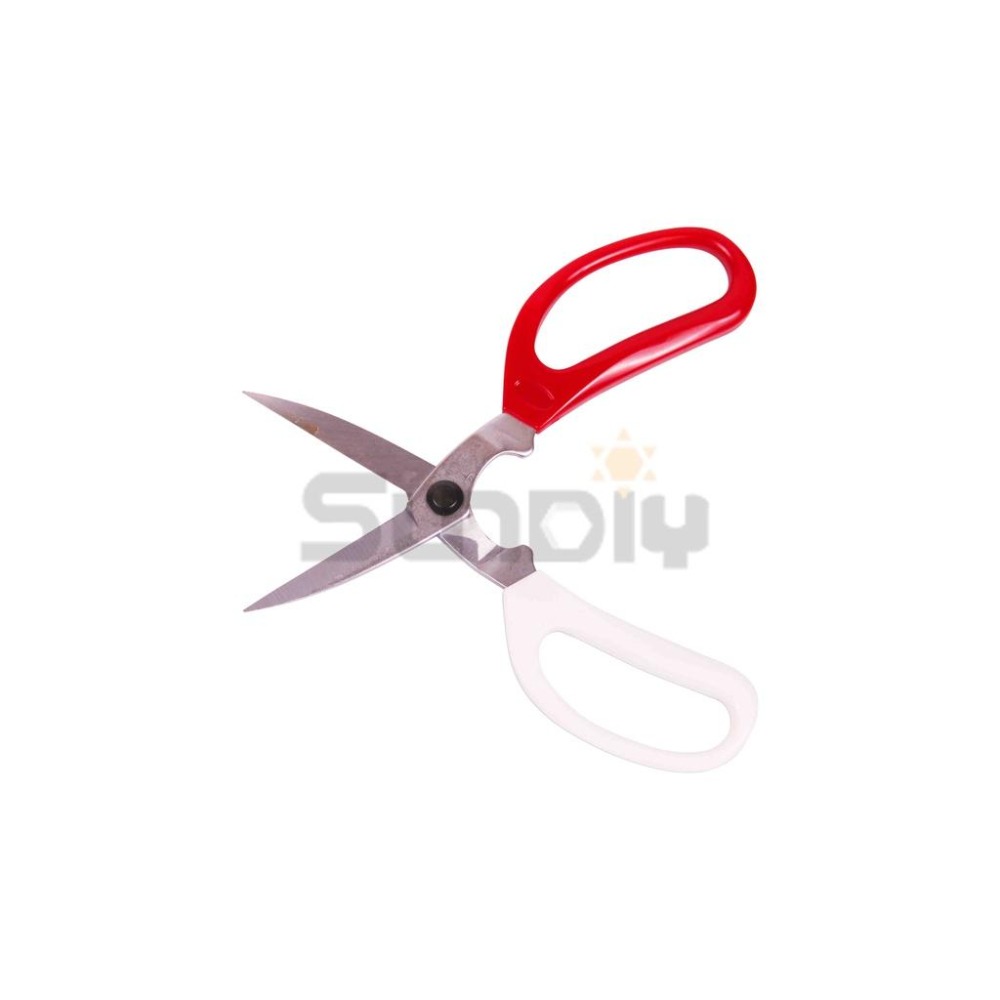 (手工具-剪)PAO(台) 白鐵剪刀/萬能剪/事務剪/剪刀/料理剪/家事剪/加工剪/裁縫剪-紅白柄(A級)SK-5A-細節圖2