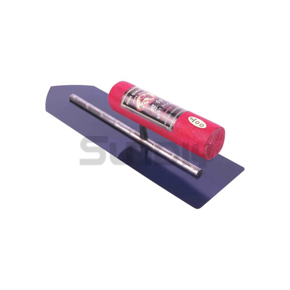 (推刀)蝶印 尖推刀.A/鐵抹刀/鋼抹刀/水泥抹刀/推刀/鋼刀/泥做/批土/平整(1尺)-(寬9.5/窄8cm)橘盒-細節圖3