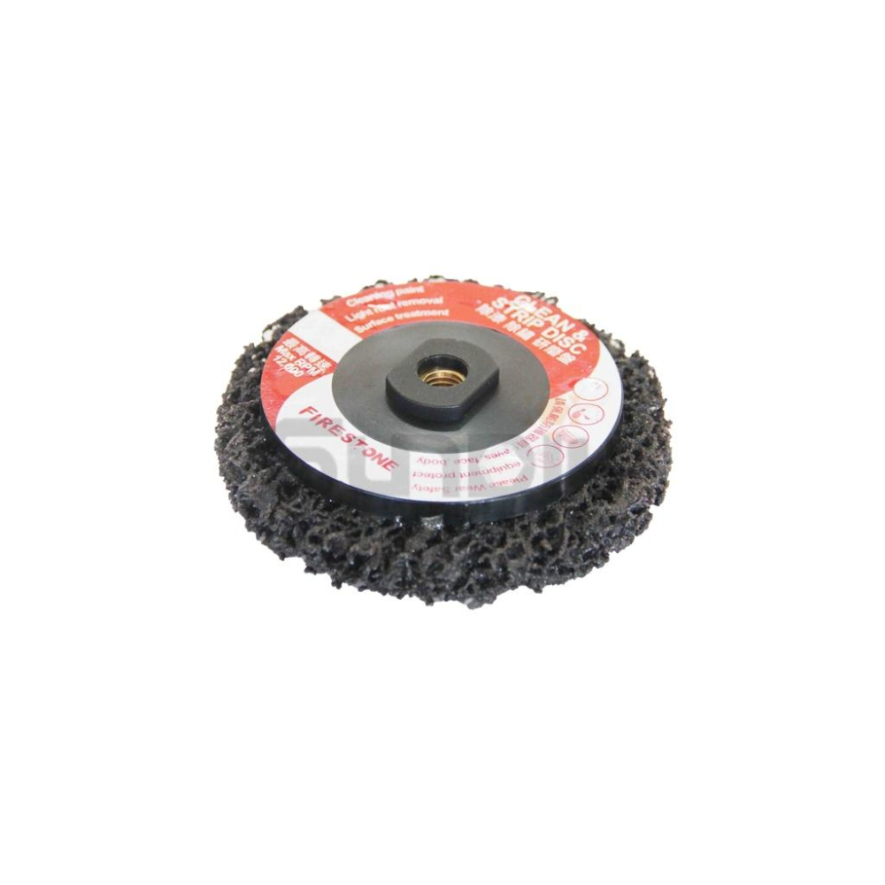 (燦光五金)汽車磨漆王/漆輪/研磨/磨漆/除鏽/拋光/研磨絨盤/去除油漆/金屬打磨片 王研.4＂*內牙/無牙/黑輪-細節圖4