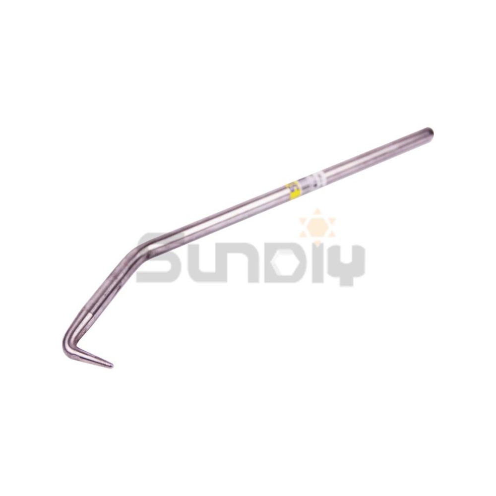 (鉛線鉤)山根 白鐵鉛線鉤/番仔鉤/鉛絞線勾/綁鐵線鈎/綁線旋轉鉤/綁鐵鉤/絞線器-(厚6mm/9mm)全長26.5-細節圖2