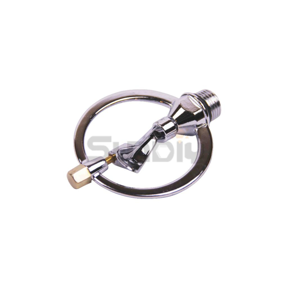 (燦光五金)電白噴水器/肆分噴水器/2分之1圓型噴頭/圓形噴灑器/四分圓形灑水器/4分圓噴鳥 丸 1/2＂-細節圖3