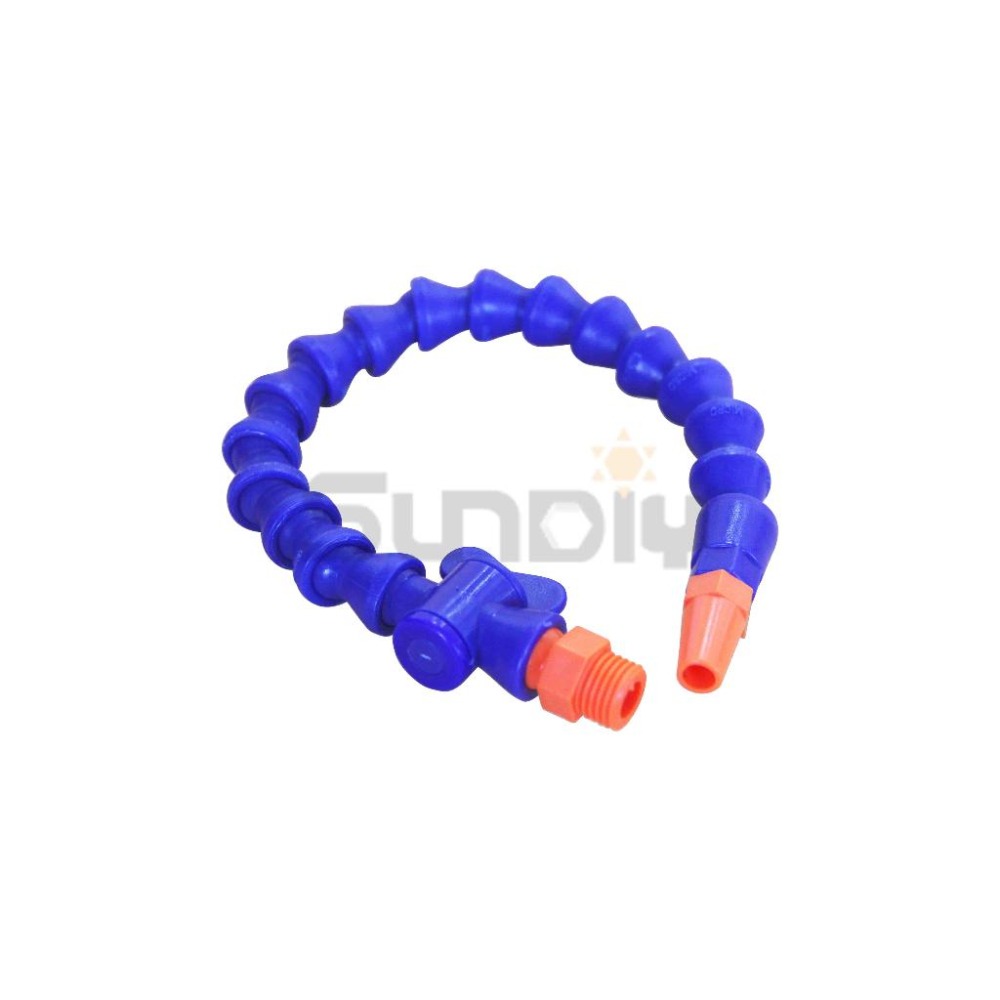 (手工具-槍)塑鋼噴油管/萬向曲管/蛇管/噴油嘴/切削噴油/車銑/CNC/鑽床-丸嘴(2分外牙*2分體*6mm嘴)-細節圖3