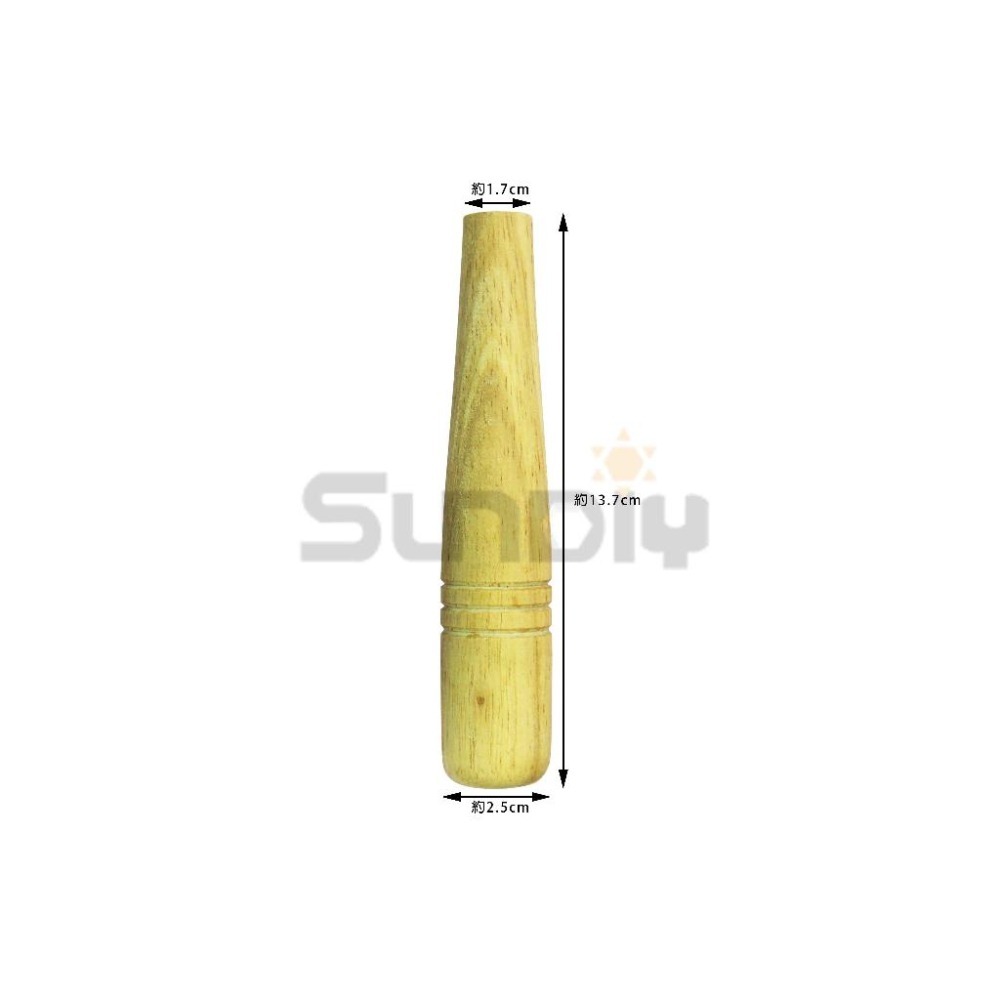 (大型工具)豆也/菜也專用的木柄/菜也柄/豆也柄/替換木柄/園藝工具替換柄/握柄-(寬1.7cm*長13.7cm)-細節圖2