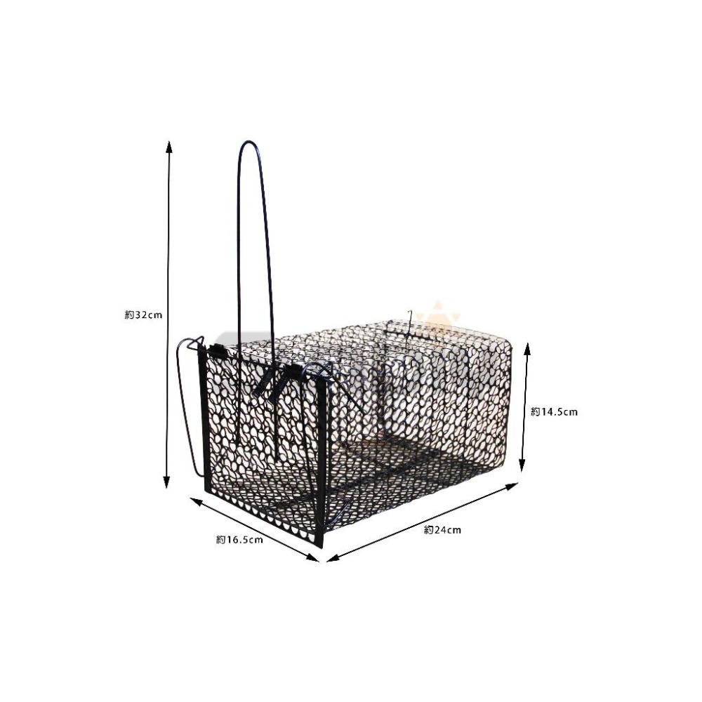 (鼠剪)老鼠籠/鐵製老鼠籠/捕鼠器/捕鼠籠/滅鼠/抓老鼠/米奇剋星-黑-細節圖2