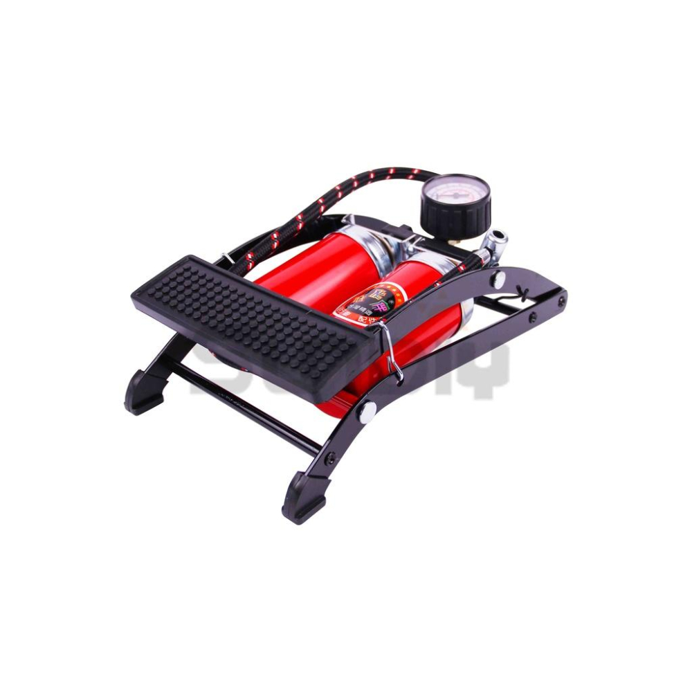 (燦光五金)雙管腳壓打氣筒/腳壓打氣筒/手動灌氣筒/灌風筒/打氣筒/打氣機 好伙伴/T-220(台灣製造)-細節圖3