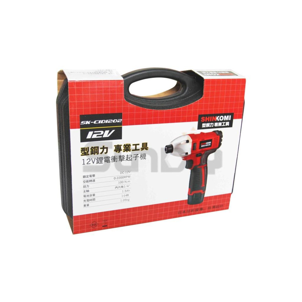 (燦光五金)12V衝擊起子機/電鑽/衝擊電鑽/電動起子/扳手/起子機 型鋼力(CIDI1202)100扭/輕巧直柄-細節圖5