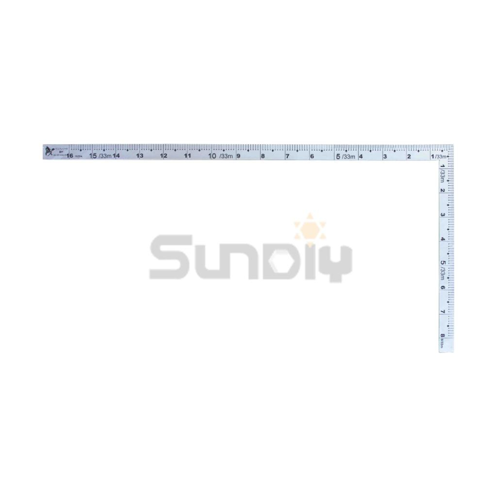 (燦光五金)木工角尺/不鏽鋼木工角尺/90度/直角尺/木工/木作/角度尺/拐尺 TK/馬牌 寬板.蝕刻(台尺)-細節圖3