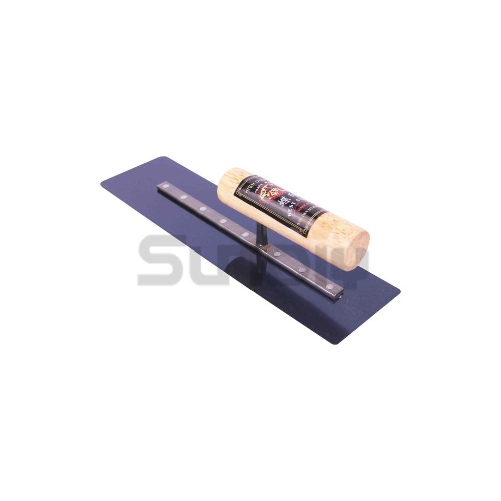 (推刀)蝶印 角推刀.B/鐵抹刀/鋼抹刀/水泥抹刀/推刀/鋼刀/泥做/批土/平整(1尺)扁骨-(寬9.5/窄8cm)白盒-細節圖4