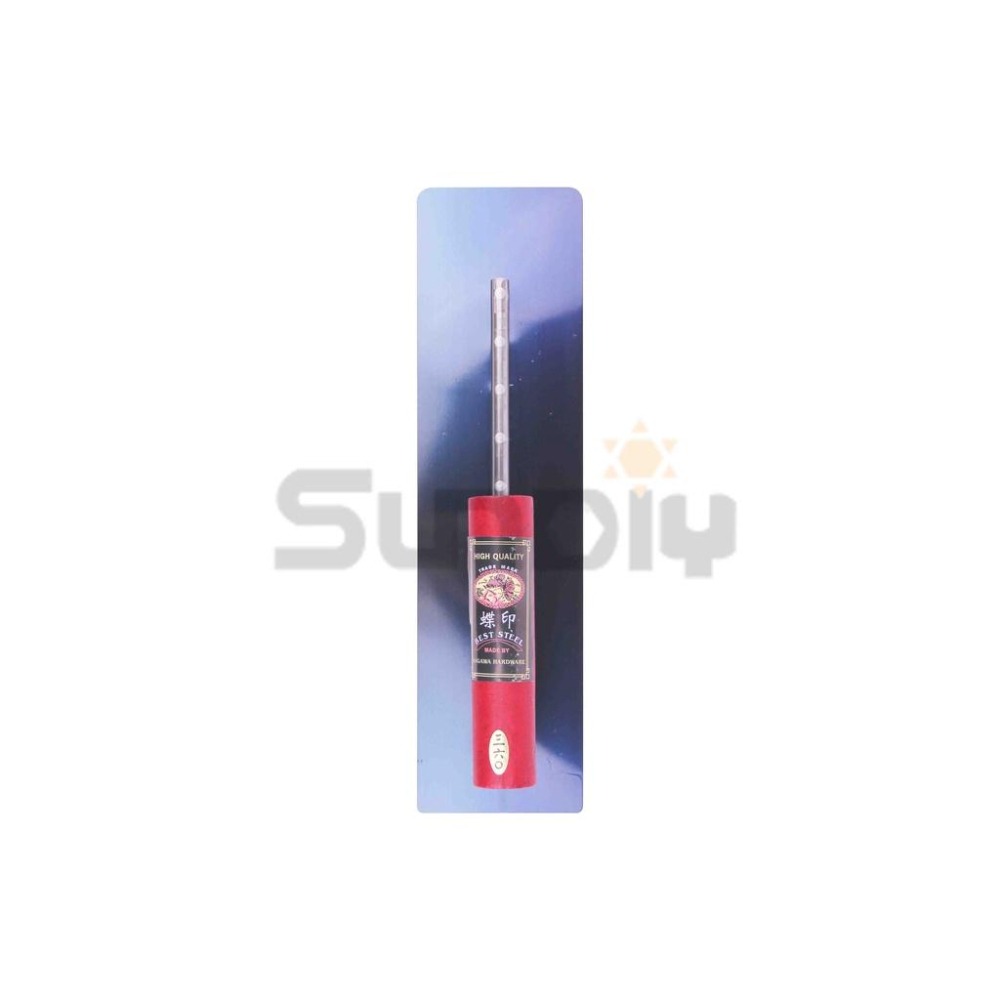 (推刀)蝶印 角推刀/鐵抹刀/鋼抹刀/水泥抹刀/推刀/鋼刀/泥做/批土/平整(1尺2)10釘-(寬9.5/窄8cm)-細節圖3