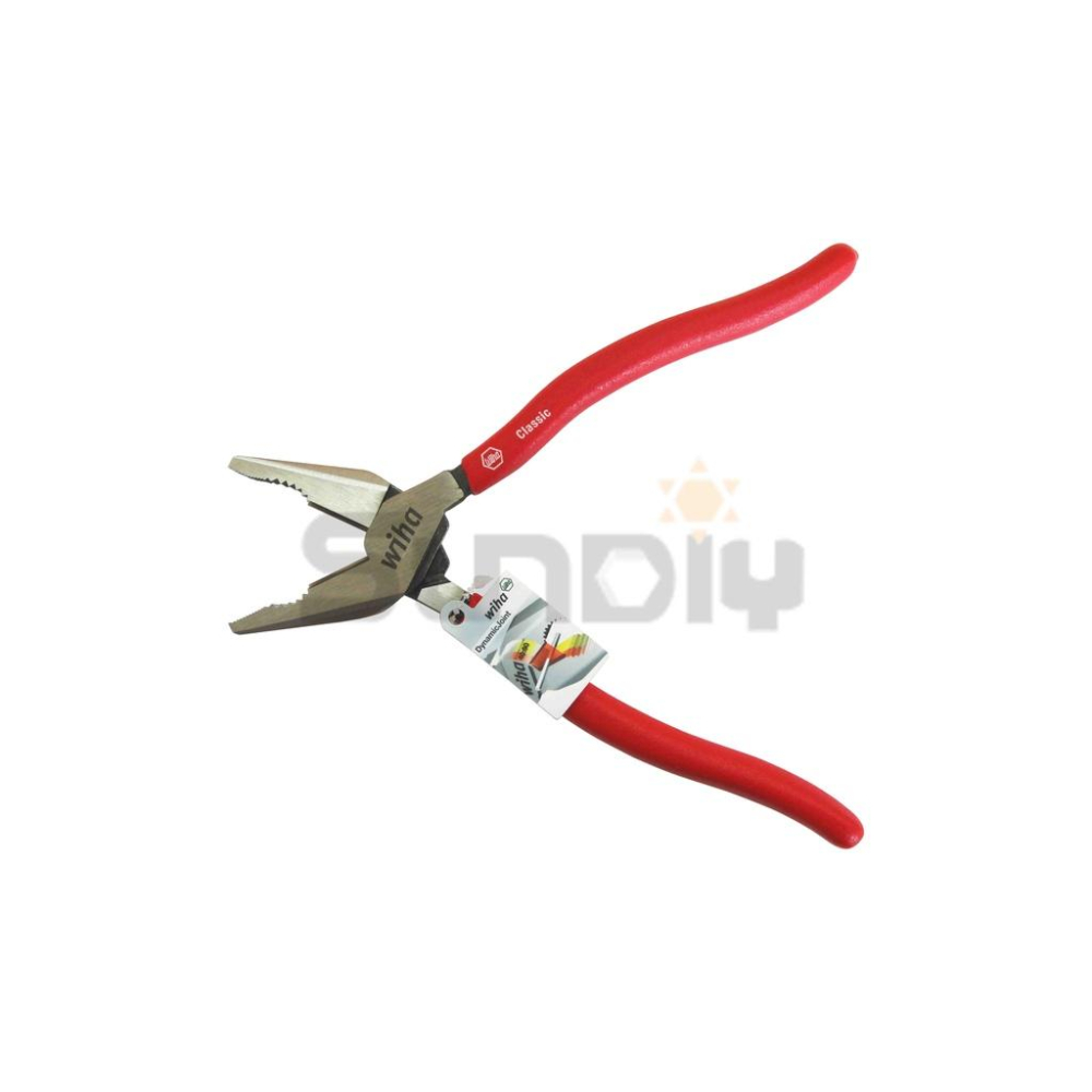 (燦光五金)附套鋼絲鉗/老虎鉗/手工具/修繕工具/壓線/剪線/繞線/剪鋼絲 WIHA(德國) 9＂(225mm)-細節圖4