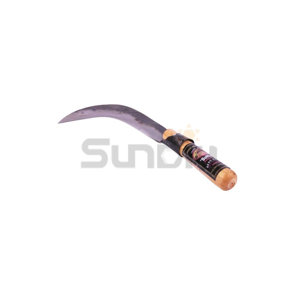 (農用刀)蝶印 蔗根刀/鉤尾柴刀/柴刀/劈刀/砍刀/腰刀/剁刀-木柄-細節圖3