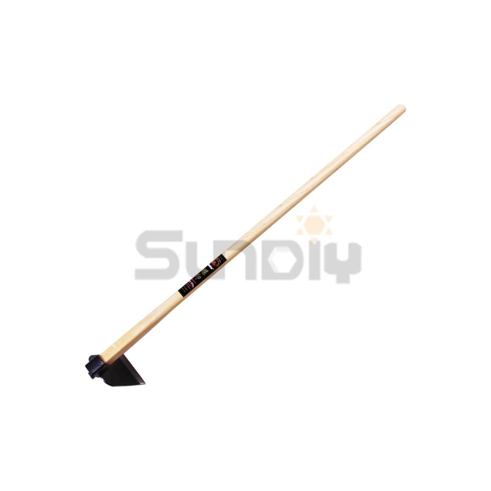 (燦光五金)小山鋤/山掘/鋤頭/山鋤/整地/斷根/植樹/山鍬.附柄 蝶印  A.<寬板>/日式大三角鋤.窄 0632#-細節圖2