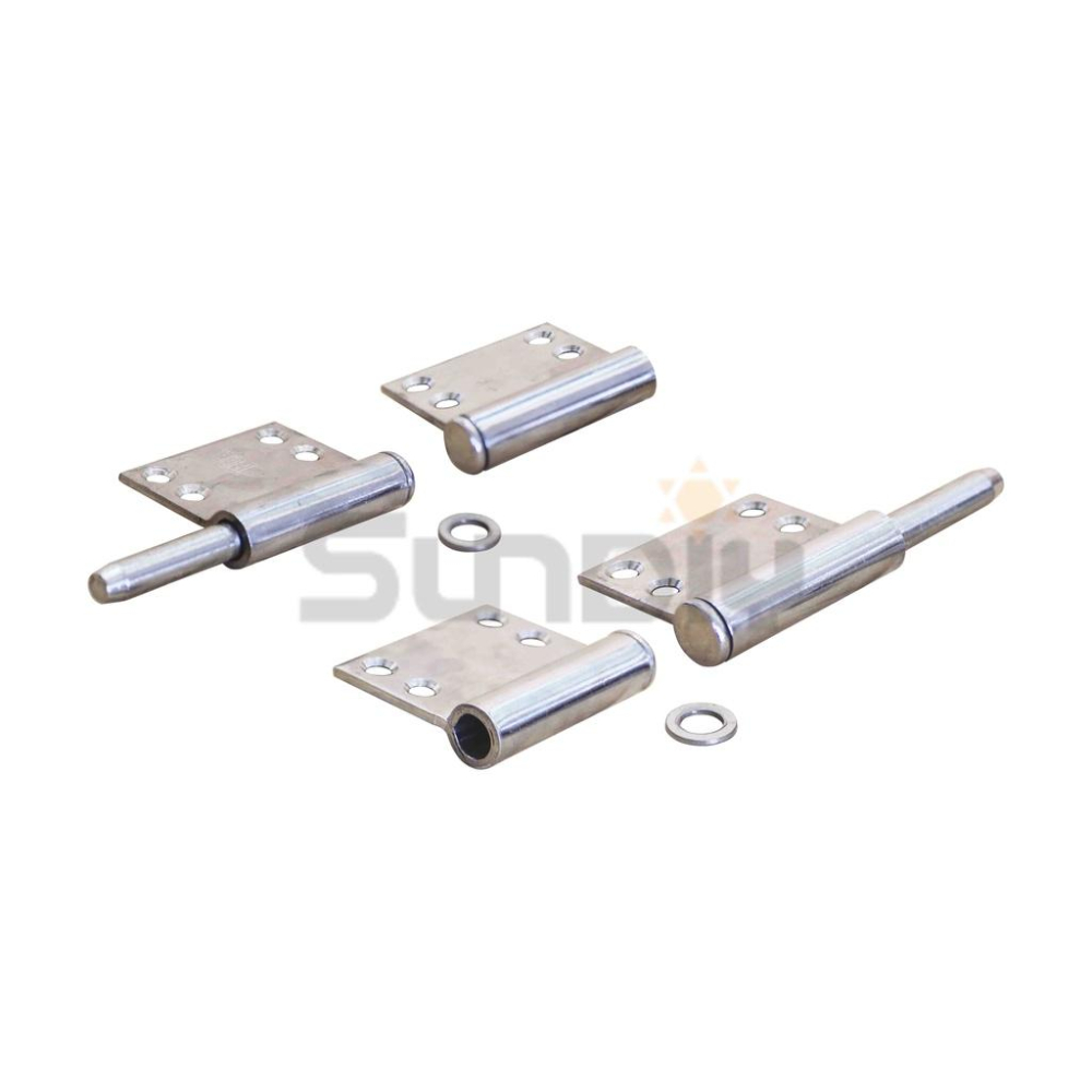 (燦光五金)白鐵旗型丁雙/釘雙/鉸鍊/合頁/頁片 FOLO 4＂*3.0*3分心(有孔)304#不吸白鐵心/高117mm-細節圖5