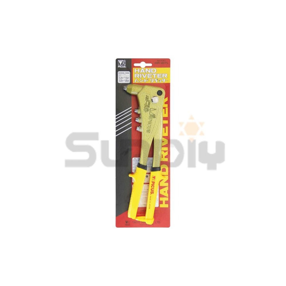 (手工具-槍)啄木鳥PICUS(日) 拉釘槍/手動拉釘槍/鉚釘槍(可拉白鐵)-(HR-007L)金色-細節圖2