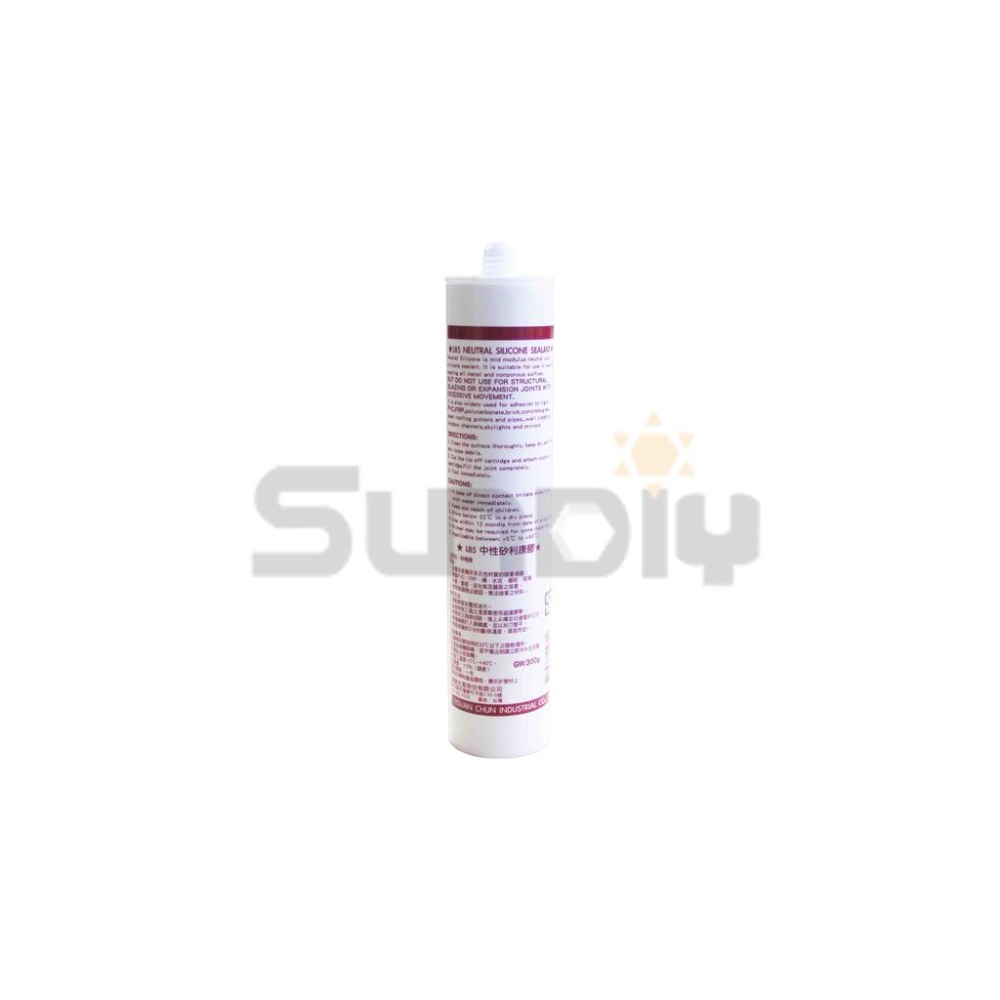 (燦光五金)矽利康/矽力康/中性矽利康/L85#/中明(過期不可退)中性-透明-耐弱酸鹼-細節圖4