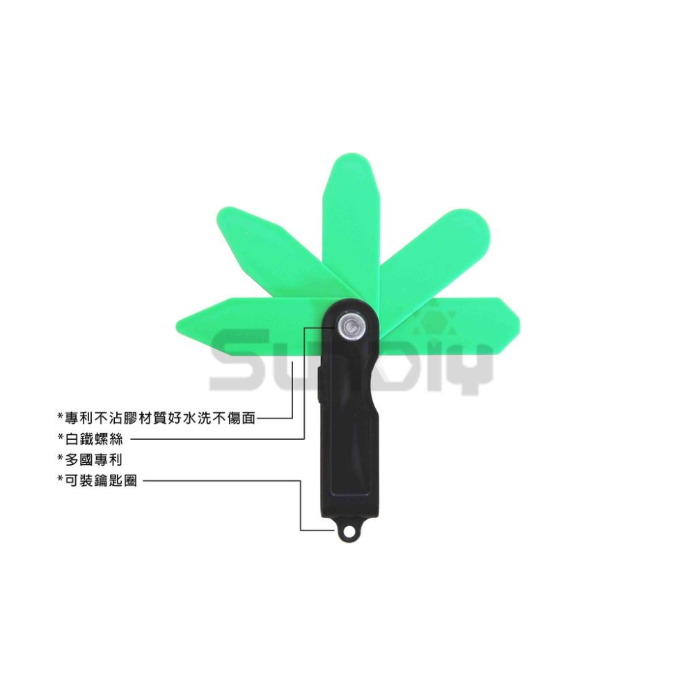 (燦光五金)矽利康刮刀/手工刮刀/刮刀(5合1) KTL/PS-285(台灣製)不沾膠材質好水洗不傷面*多國專利-細節圖2