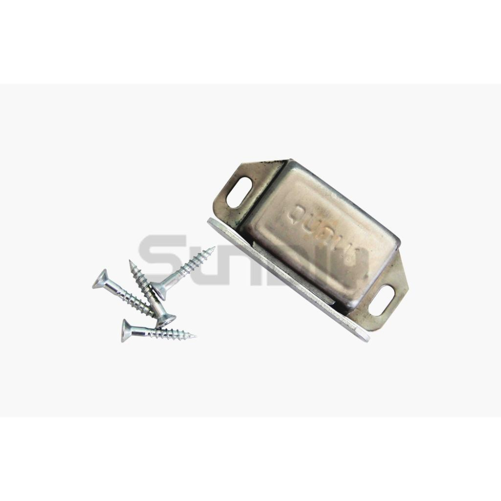 (燦光五金)角型吸石戶檔/不鏽鋼/強力門檔/戶檔/磁吸/磁鐵/戶檔/櫥櫃/門吸/門止/裝潢 白鐵(底5.4CM)-細節圖2